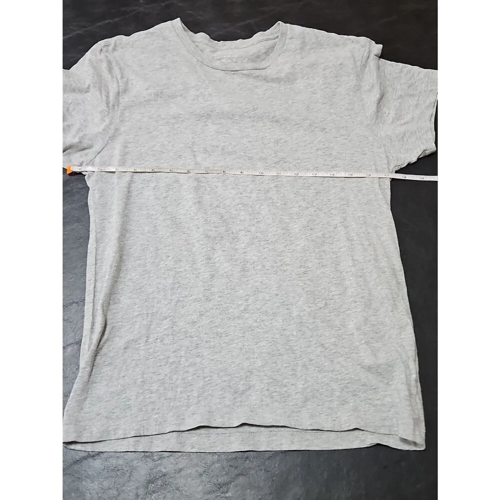 J. Crew Heathered Grey Essentials Tee S 100% Cotton Minimalist Basic Shirt